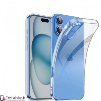 Silikoninis dėklas su kameros apsauga 2.0 mm storio - permatomas (Apple Iphone 16 Plus) Silikoninis dėklas su kameros apsauga 2.0 mm storio - permatomas (Apple Iphone 16 Plus)